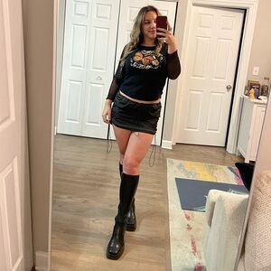 Cargo Mini Skirt with Adjustable Drawstring